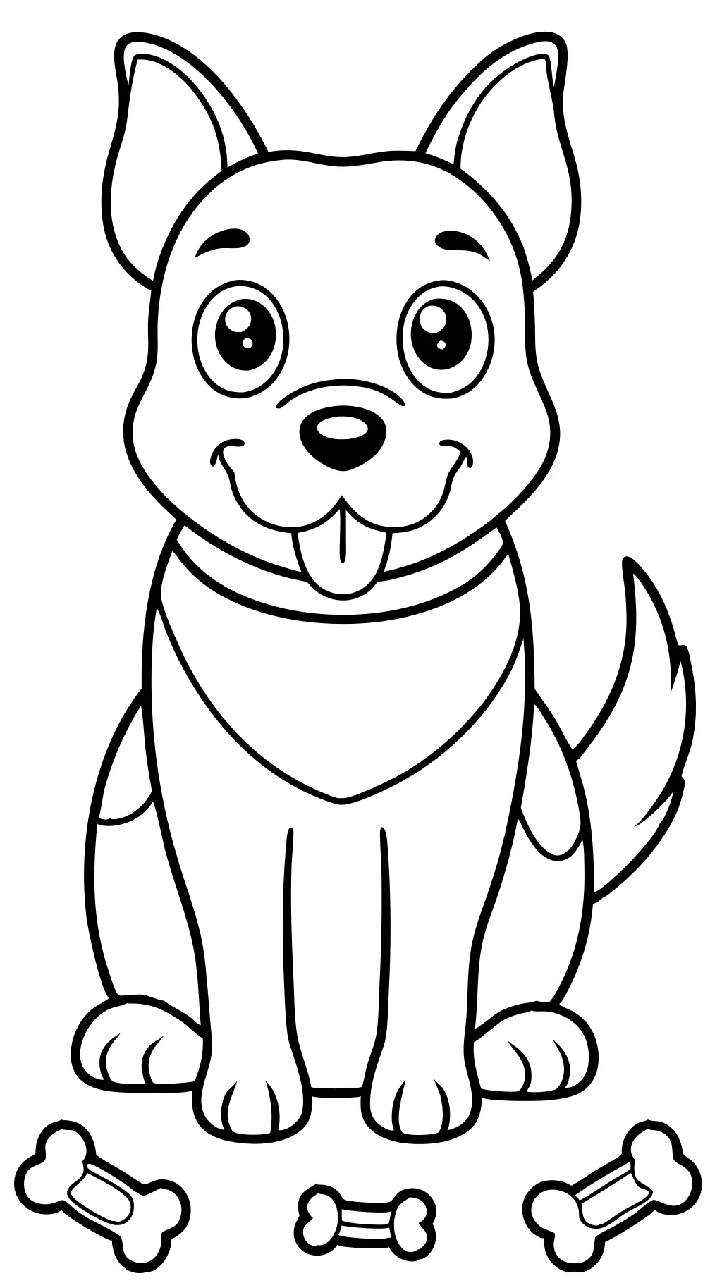 coloriages de chiens pour les enfants